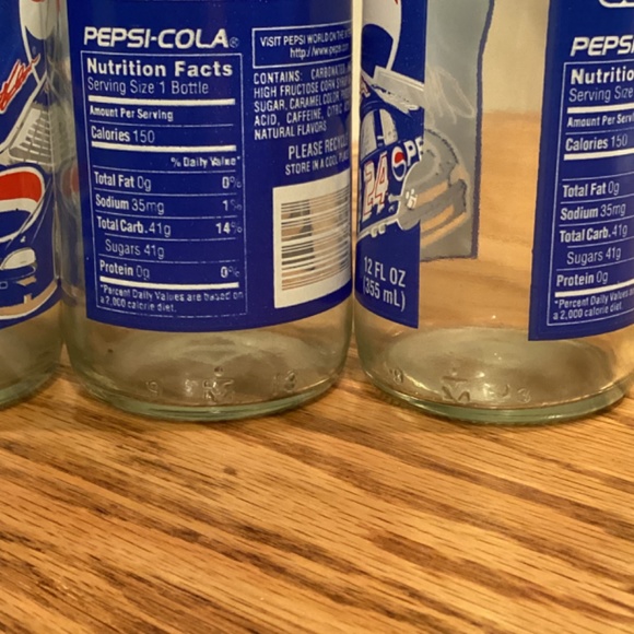 Vintage Pepsi NASCAR Racing Series #24 Jeff Gordon Empty Bottles * Set of 4 - Picture 7 of 7